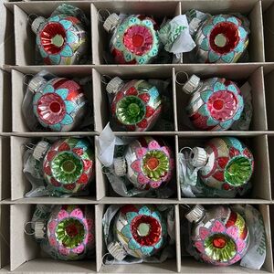 christopher radko shiny brite indent glass ornaments